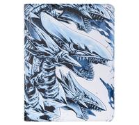 DRZERUI Premium Binder for YuGiOh Cards, Holds 1024 Cards - 16 Pocket Ringless Trading Card Album Folder, White, 17.52"L x 13.58"W x 1.97"H