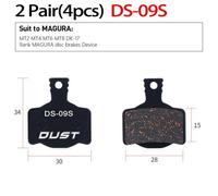 (DS-09S) 2 Pair (4pcs) MTB Bicycle Hydraulic Disc Ceramics Brake Pads For b01s SRAM AVID HAYES Magura ZOOM Cycling Bike Part YSL