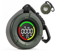 DS-100 Portable Carbon Monoxide Detector for Travel, 140H Standby, CO Detector with Magnetic Back, Rechargeable 3-in-1 CO Monitor with Audible & Visual Alarm for Camping, Hotel, Car & RV