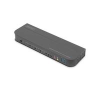 Digitus KVM Switch. 4-Port. 4K60Hz. 4 x DP in. 1 x DP/HDMI out