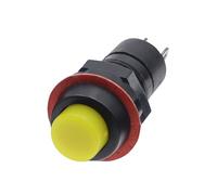 DS-213 10mm Round Miniature Push Button Switch DS-211 Momentary/Self Locking Power 6Pcs(1,Momentary)