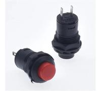 DS-428/427 12mm Round Button Momentary Self-Locking Non-Locking Push Switch Red Green White Black Yellow 1Pcs(8,Non-Locking)