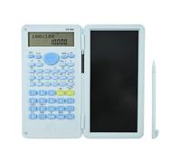 DS-869 240 Functions Scientific Calculator with Writing Pad, Dual-Function Engineering Calculator Scientific with notepad, Equipped with Electronic Pen and 10+2 Display for Students and Offices, Blue