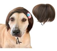 ds. distinctive style Dog Wig for Small and Medium Breeds Trimmable Pet Costume Accessories Cat Cosplay Prop for Halloween, Christmas, and Dress Parties