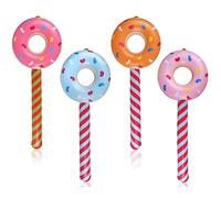 DS. DISTINCTIVE STYLE Inflatable Candy 33 Inch Inflatable Donut Lollipops Set of 4 Candy Themed Birthday Decorations Pool Party Prop
