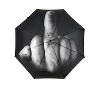 ds. distinctive style Middle Finger Umbrella Funny Folding Umbrella Creative Middle Finger Gifts, Black, Medium, Black, Medium