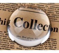DS. DISTINCTIVE STYLE Paperweight Paper Weights for Office 2.4-Inch Crystal Dome Magnifier