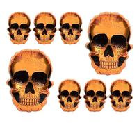 ds. distinctive style Skull Balloons 8 Pieces 23.6 Inch Halloween Foil Balloons Great Addition for Halloween Party Balloon Arch