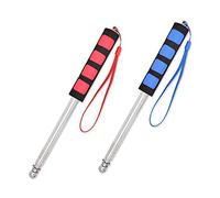 ds. distinctive style Telescopic Flag Pole 2 Pcs Handheld Flag Pole Stainless Steel Tour Guide Flag Pole (2m & 2m)