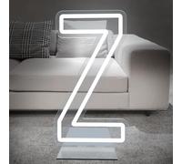 DS&DV 76cm LED Letter Z Light Sign, Dimmable Neon Signs with Free Stand Up Letter Lights for Birthday Anniversary Party Gift (Letter Z)