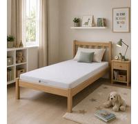 DS Living 10Cm Children's Rolled Medium Soft Memory Foam Mattress With Removable Washable Cover - Single