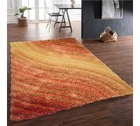 DS Living 3D Shaggy Lena Rug Large - Soft Modern Area Carpet for Living Room, Bedroom or Office - Thick Fluffy Anti-Slip Floor Rug for Home Interior - 2.3 x 1.6 Metres (Terracotta)