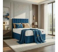 DS Living Aria Blue Ottoman Bed | Size: Super King DS Living Blue Super King