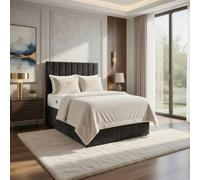 DS Living Aria Grey Ottoman Bed | Size: Single DS Living Grey Single