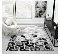DS Living Carrara Dark Grey-Silver Rug Collection - Rug - 120Cm X 170Cm