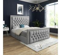 Ds Living Cheltenham Glitter And Plush Velvet Upholstered Single Bed Frame 3Ft