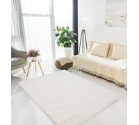 Cloud Luxe Soft High-Pile Rug - Thick Plush Modern Area Carpet for Living Room, Bedroom or Lounge - Non-Slip, Cozy Texture - 120x160cm - Ivory