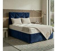 DS Living Eclipse Dark Blue Ottoman Bed - Divan Bed Frame
