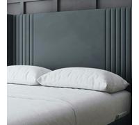 DS Living Elara Ottoman Bed with Winged Panel Headboard - Grey (Steel) - Double / 4ft6