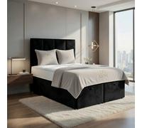 DS Living Harmony Black Ottoman Bed | Size: King DS Living Black King