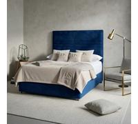 DS Living Harrington Dark Blue Divan Bed - Divan Bed Frame