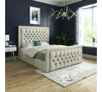 DS Living Kingston Bed - Kingsize - 5ft - Cream