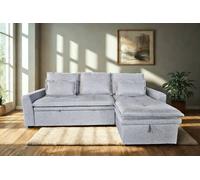 DS Living Lucca 3 Seater Storage Sofa in Grey or Silver DS Living Silver