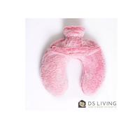 DS Living Luxury Hot Water Bottle with Faux Fur Cover Medium 1.8L Pink | Size: 1 DS Living Pink 1