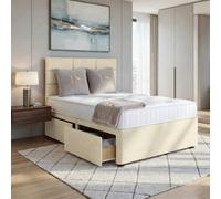 DS Living Opal Cream Single Two Drawer Divan Bed