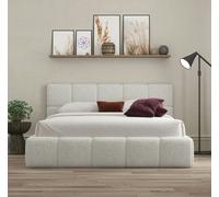 DS Living Ovella Cubed Frame Bed - Dove - Small Double