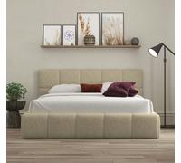 DS Living Ovella Cubed Ottoman Bed - Latte - King