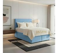 DS Living Prima Sky Blue Divan Bed - Divan Bed Frame