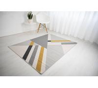 DS Living Ravella Apex Grey-Ochre Rug Collection in Grey | Size: 200 cm x 290 cm DS Living Grey 200 cm x 290 cm