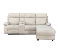 DS Living Sorento Recline Left Hand Corner 3 Seater Fabric Sofa in Cream DS Living Cream