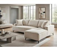 DS Living The Milano Edge 3 Seater Left Hand Corner Sofa In Grey Or Beige