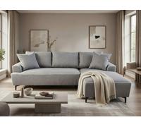DS Living The Milano Edge 3 Seater Left Hand Corner Sofa In Grey Or Beige