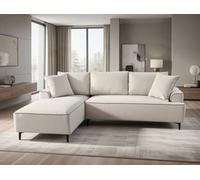 DS Living The Milano Edge 3 Seater Right Hand Corner Sofa In Grey Or Beige