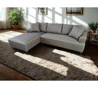 DS Living The Milano Edge 3 Seater Right Hand Corner Sofa in Grey or Beige - Grey
