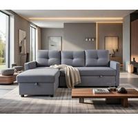 DS Living The Savona 3 Seater Storage Sofa In Grey Or Silver