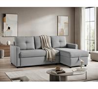 DS Living The Savona 3 Seater Storage Sofa In Grey Or Silver