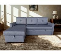 DS Living The Savona 3 Seater Storage Sofa in Grey or Silver - Silver