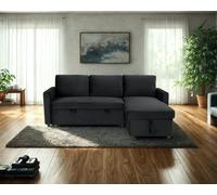 DS Living The Tranquilo 3 Seater Sofa Bed in Black or Navy - Navy
