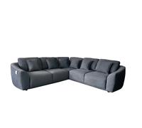 DS Living The Veneto 5 Seater Lounger Sofa in Dark Grey or Cream - Cream