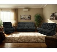 DS Living Torino 1 Seater Recliner Sofa In Grey Or Silver