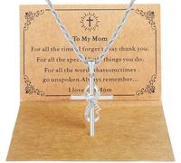 DS Religious Gifts for her Faith Cross Necklace for Women exquisite 18K Gold Inspirational Christian Bible Verse prayer birthday Jewelry stainless steel Necklaces To Sister Mom Daughter, adjustable