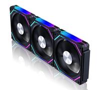DS Wireless Assembly 360 Case Fan, 120MM LED Fan Compatible with ASUS Aura, MSI Mystic Light for PC Case, Computer CPU Cooler, Liquid Cooled System (3 Fans, KA Series)