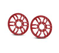 DS18 6-Inch Plastic Grill Cover Pair for Universal Subwoofer - Red