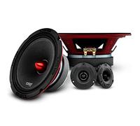 DS18 PRO-X6.4BMPK Mid and High Complete Package - Includes 2X Midrange Loudspeaker 6.5" and 2X Aluminum Super Bullet Tweeter 1" Built in Crossover - Door Speakers for Car or Truck Stereo Sound System