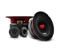 DS18 PRO-X6.4BMPK Mid and High Complete Package - Includes 2X Midrange Loudspeaker 6.5" and 2X Aluminum Super Bullet Tweeter 1" Built in Crossover - Door Speakers for Car or Truck Stereo Sound System