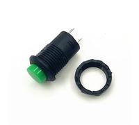 DS228 DS428 Push Button Switch On/off Latching Or Momentary Locking 12V 5Pcs(5Pcs Green,Momentary)